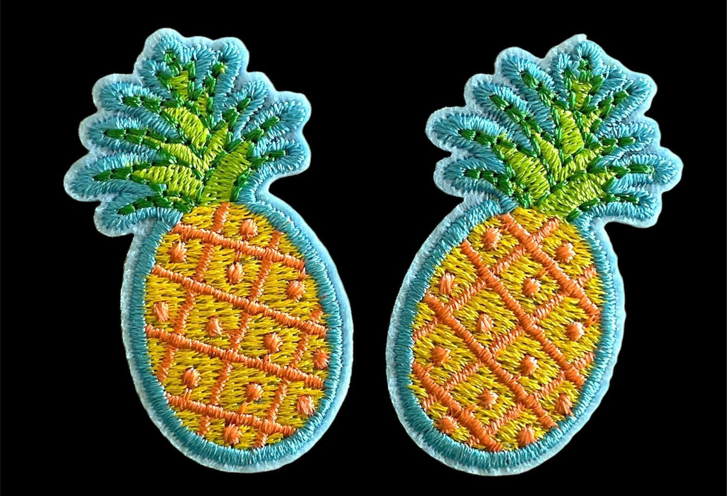 Pineapple iron on patch, 5cm