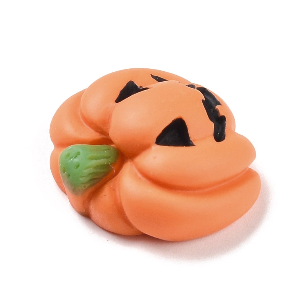 pumpkin matte resin embellishments, 20mm