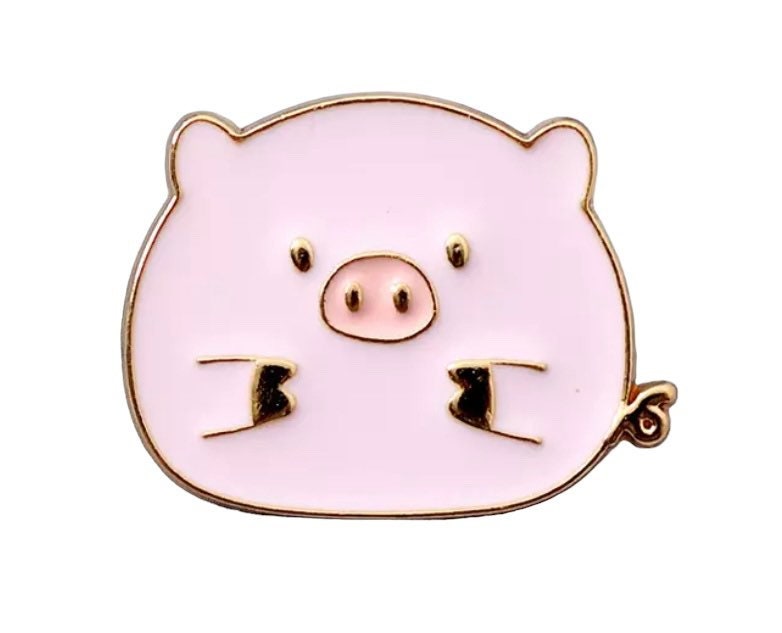 Pig enamel pin badge