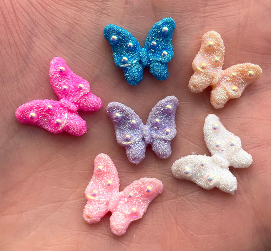 butterfly cabochons, 14mm