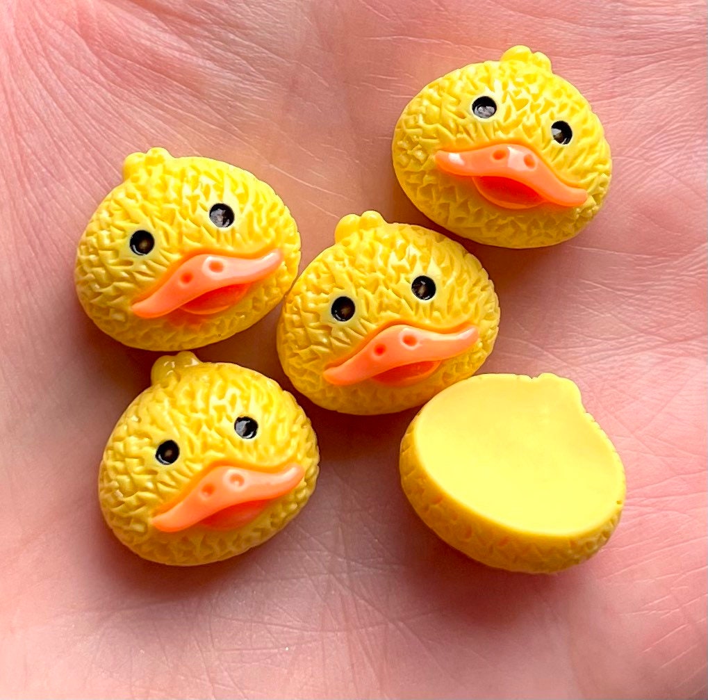Duck yellow resin embellishments, 17mm