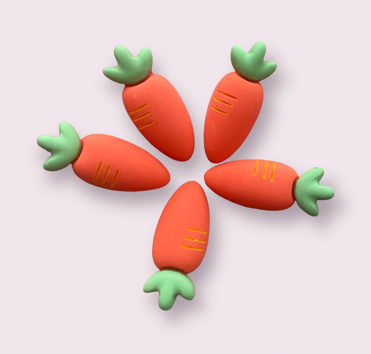 Carrot resin cabochons, 28mm