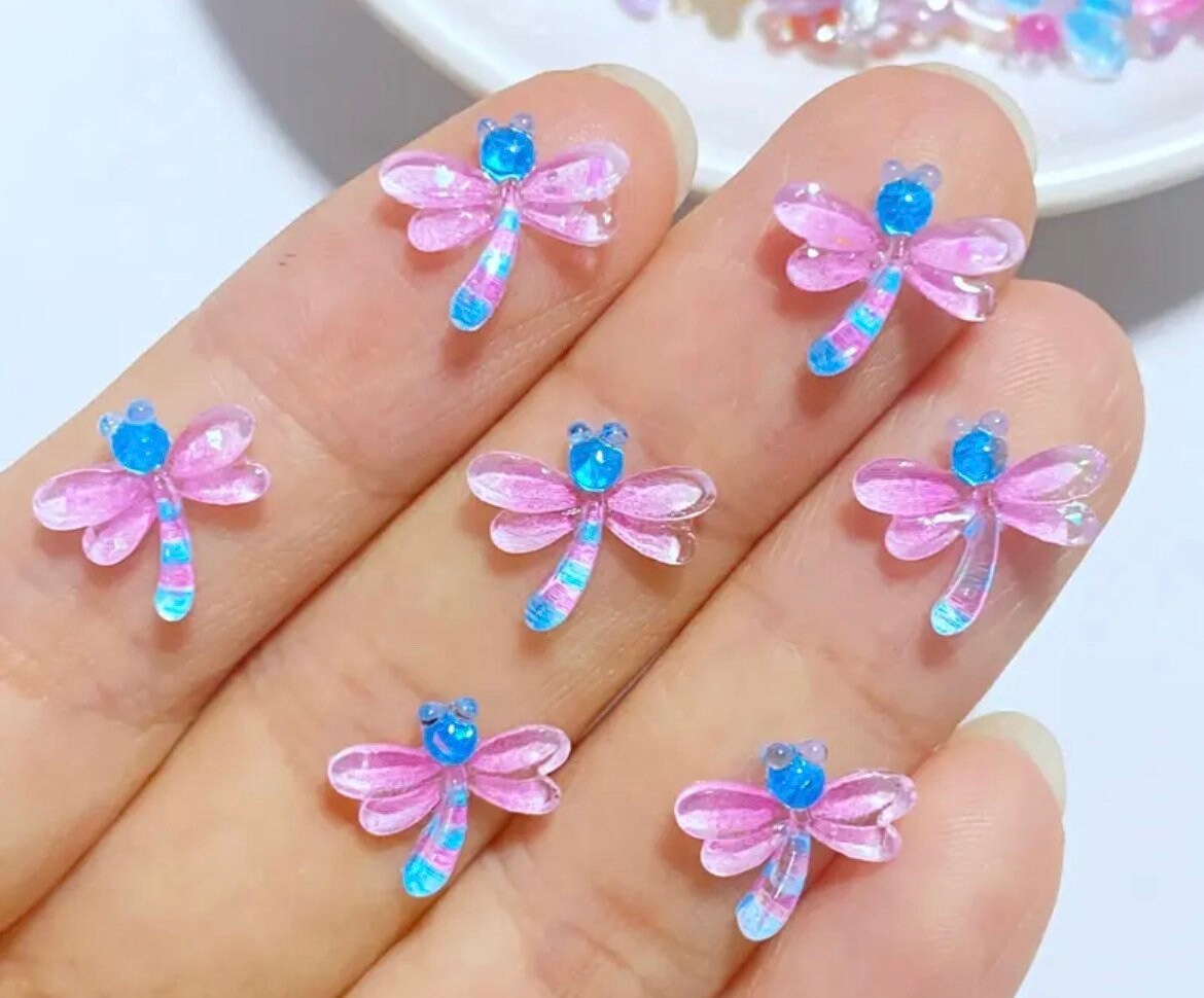 Dragonfly embellishments, 12mm