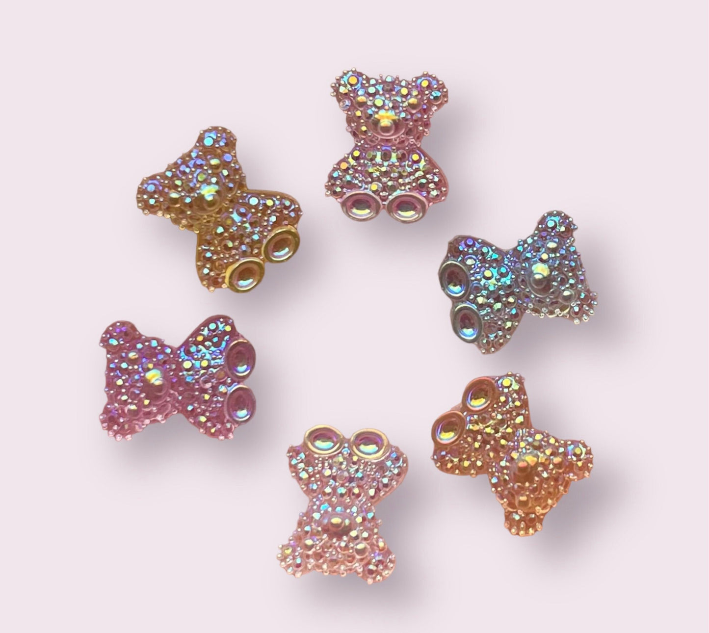 Teddy bear mini resin embellishments, 11mm