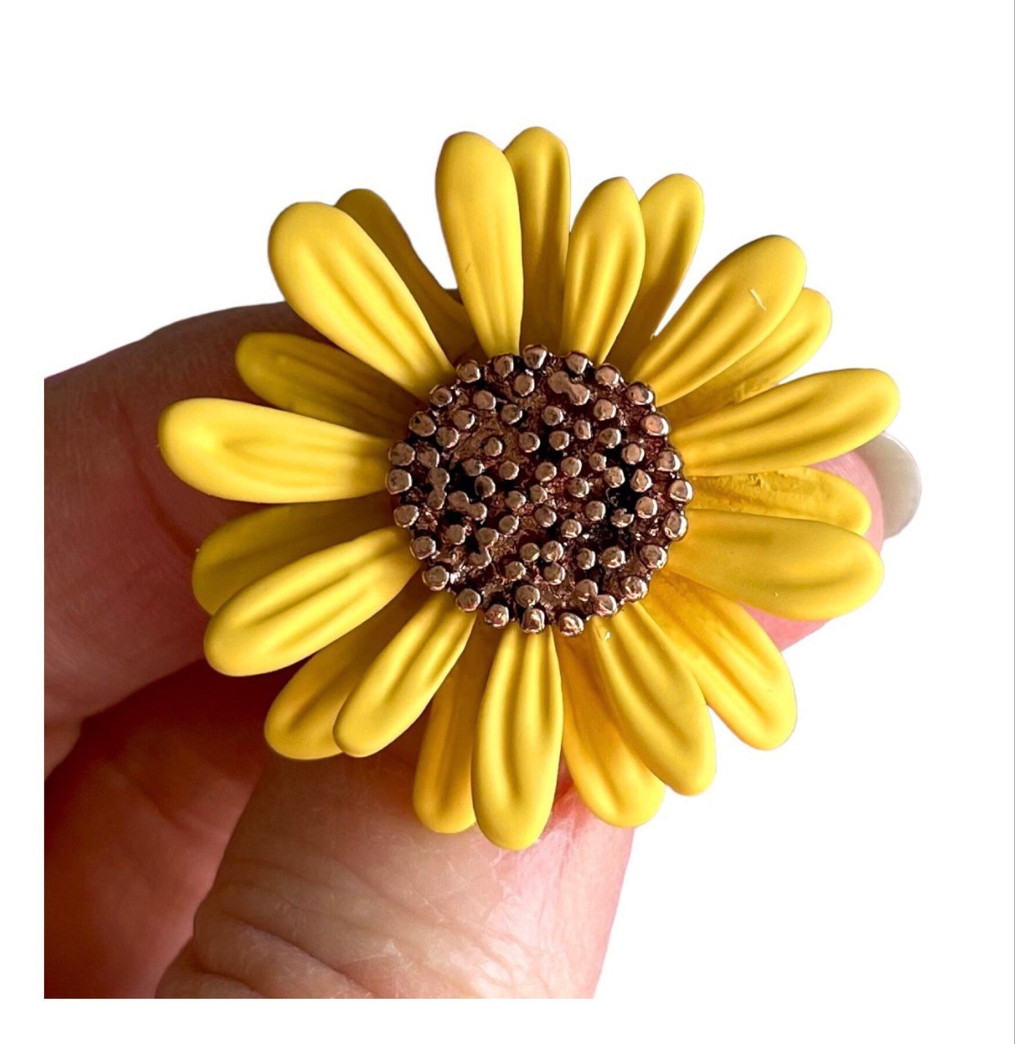 sunflower enamel pin badge,