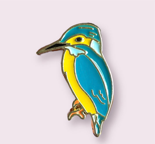 Kingfisher enamel pin badge
