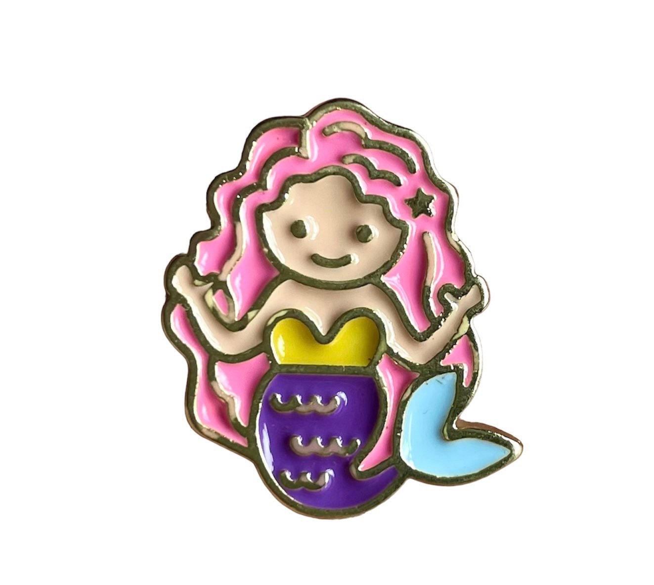 Mermaid enamel pin badge