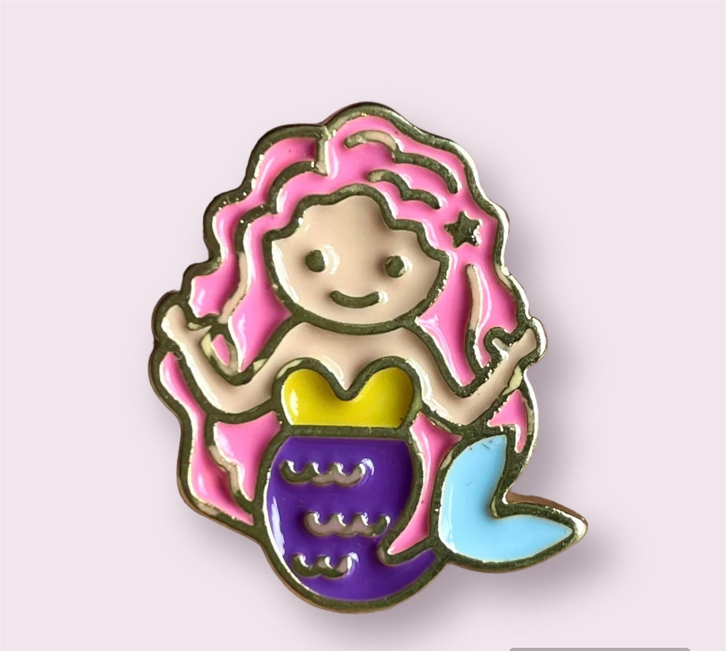 Mermaid enamel pin badge