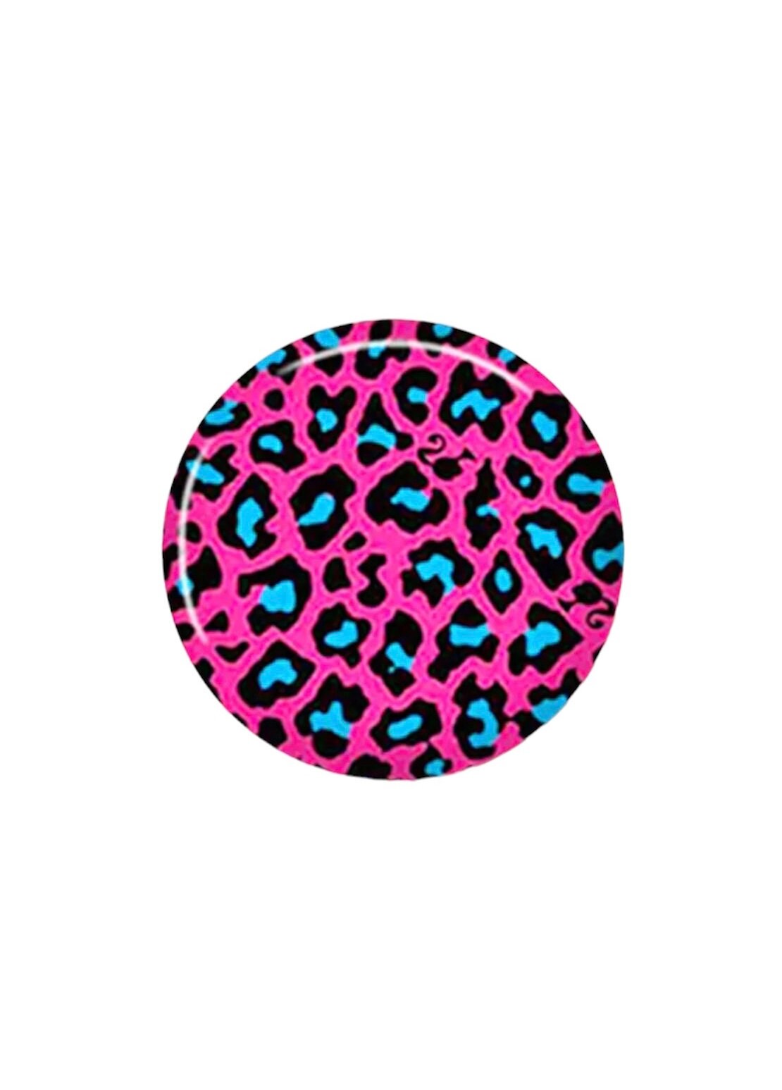 round pink leopard pattern glass cabochons, 12mm