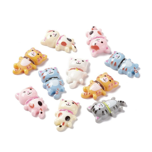 Cat resin embellishments, 26mm