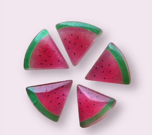 watermelon resin embellishments, 18mm