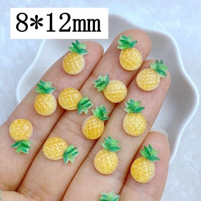 pineapple mini embellishments, 12mm