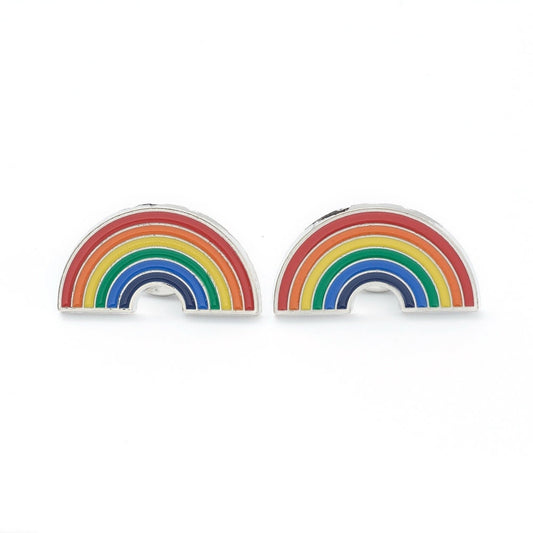 rainbow enamel pin badge, 30mm