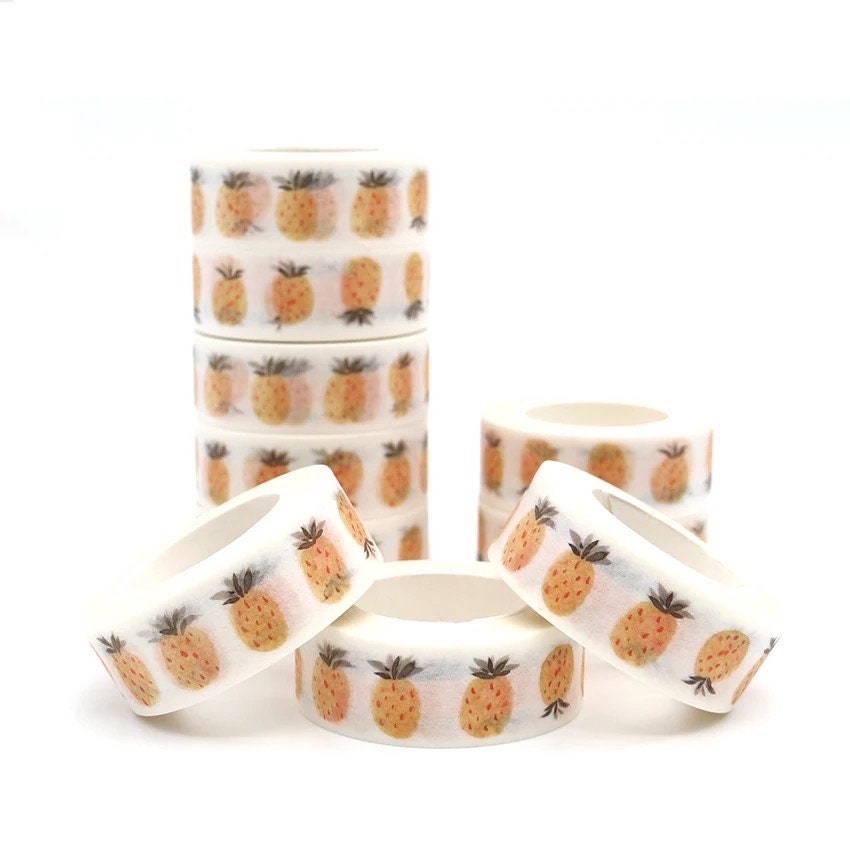 Pineapple Washi tape roll, 10m