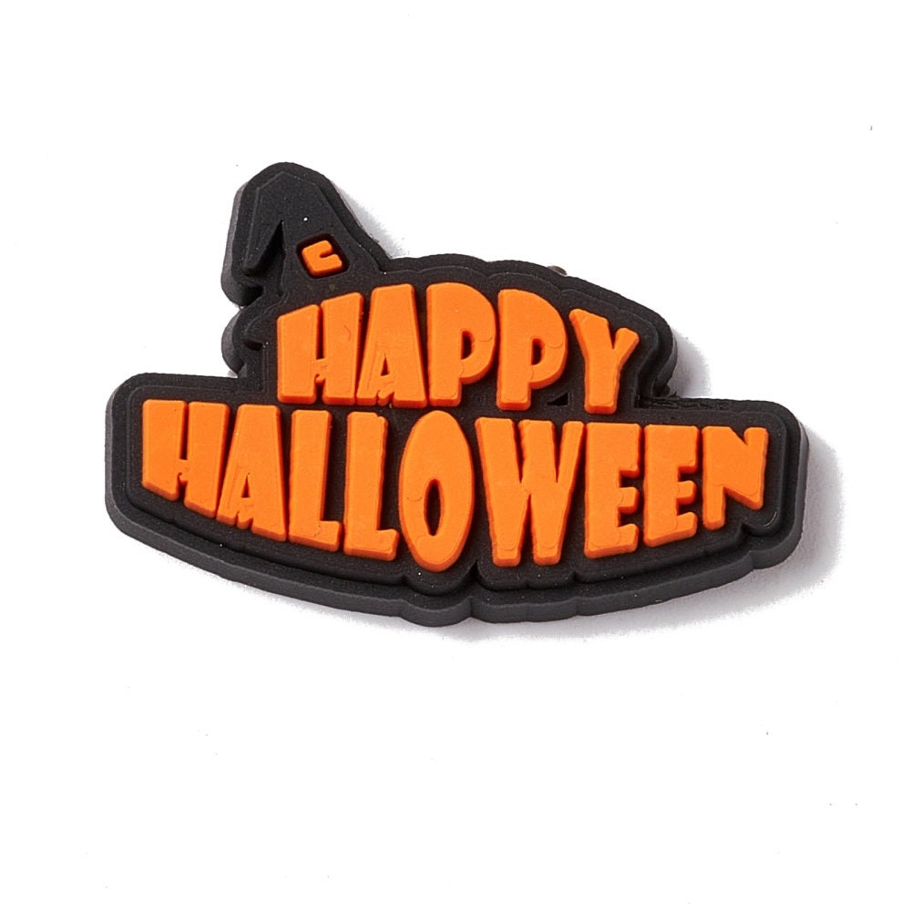 Happy Halloween pvc embellishment 3cm