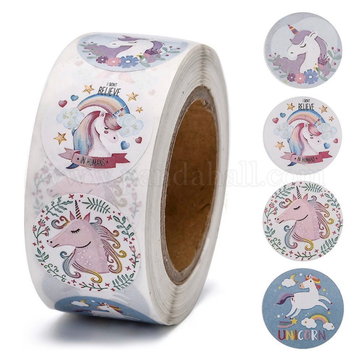 Unicorn craft stickers, 25mm