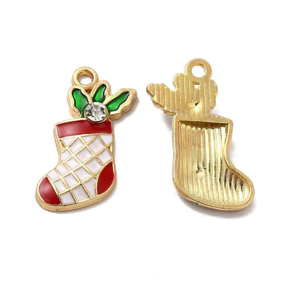 Christmas stocking charms, 25mm