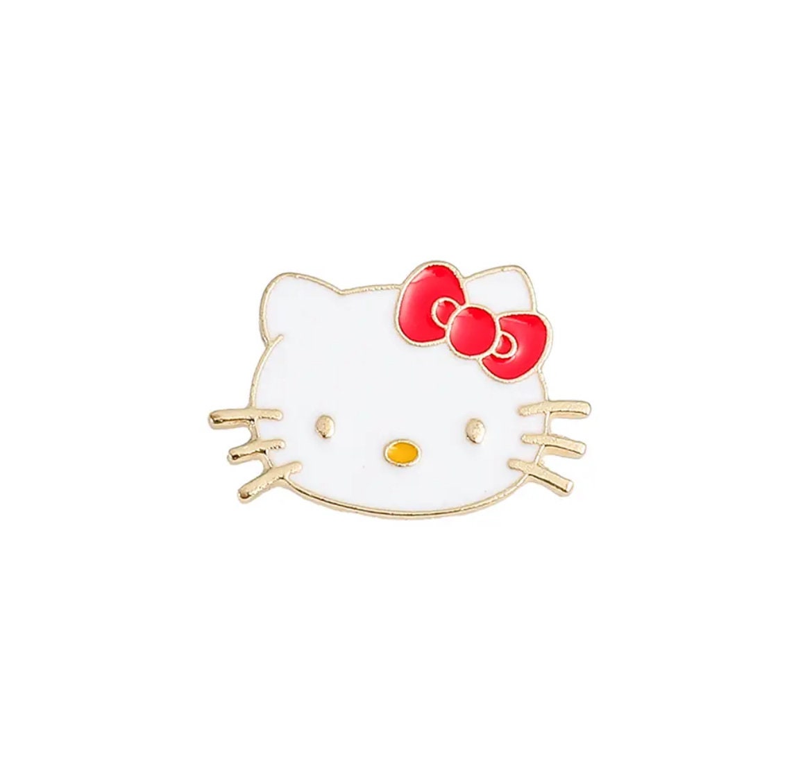 Cat enamel pin badge,