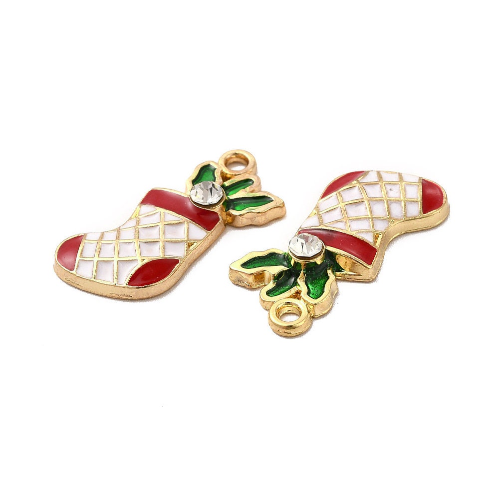 Christmas stocking charms, 25mm