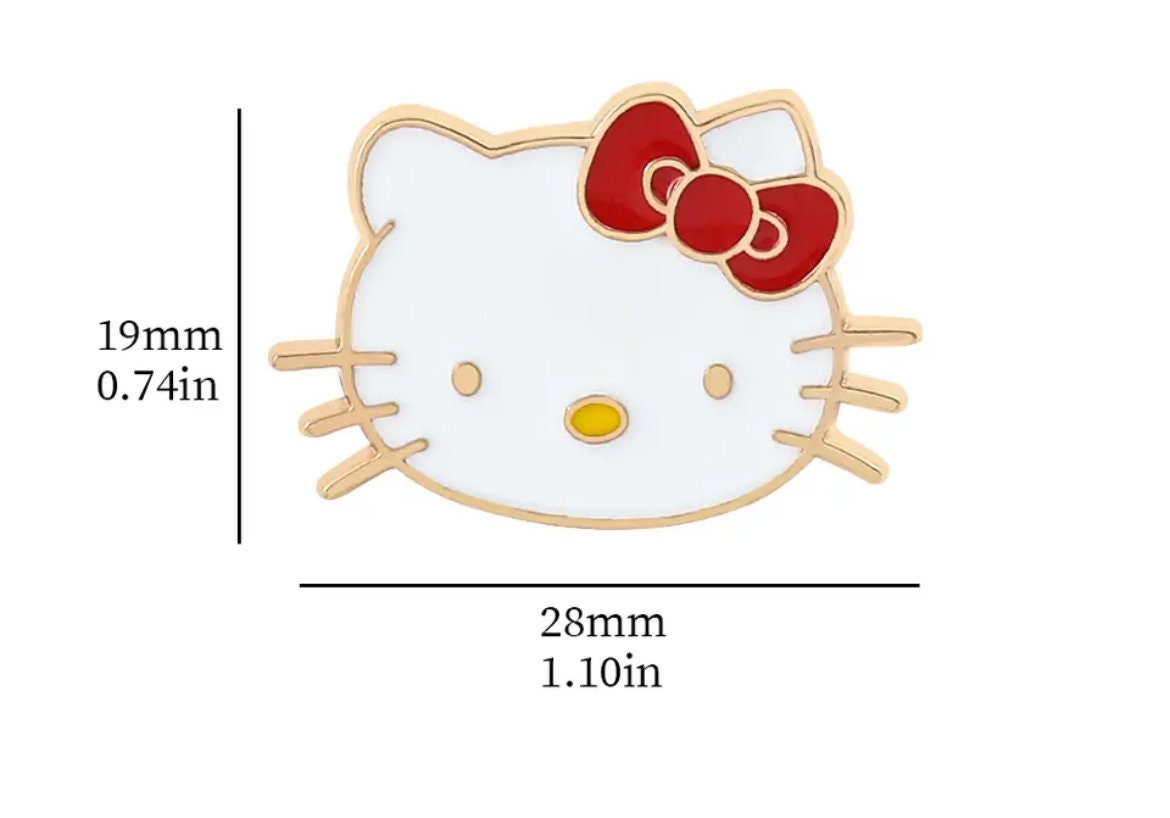 Cat enamel pin badge,