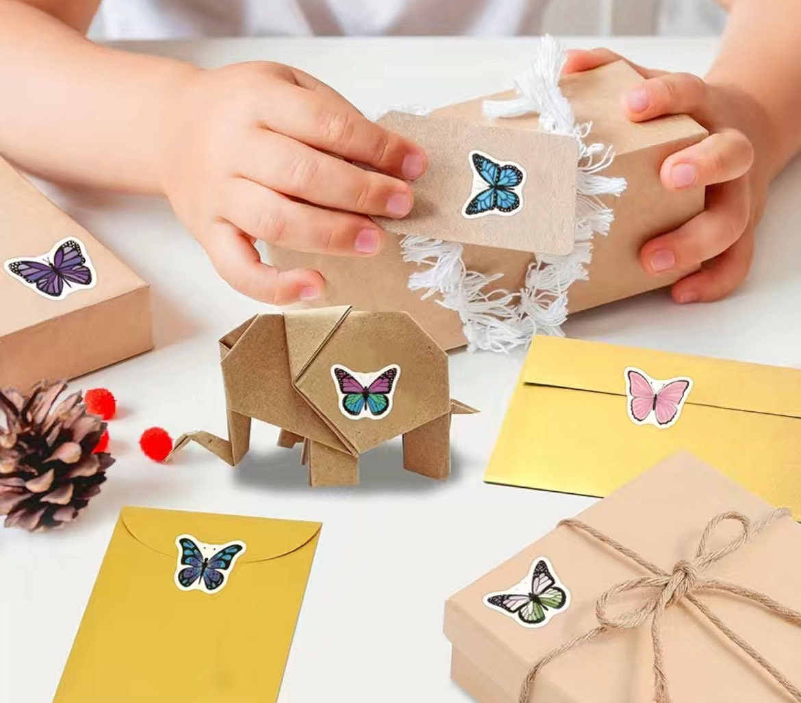 Butterfly craft stickers, 25mm