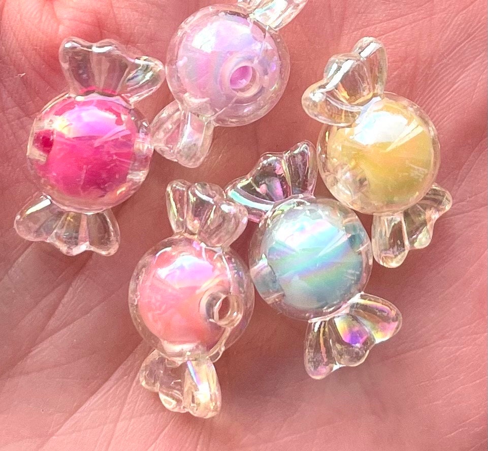 Candy sweet acrylic beads, 22mm